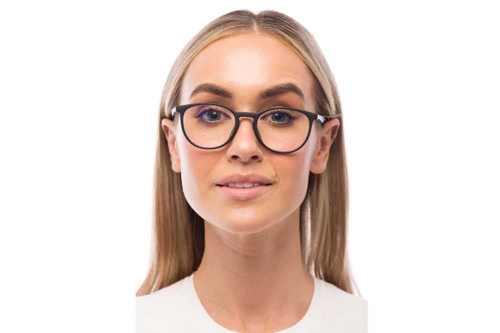 Woman Wearing Echo Computer Glasses Prescription