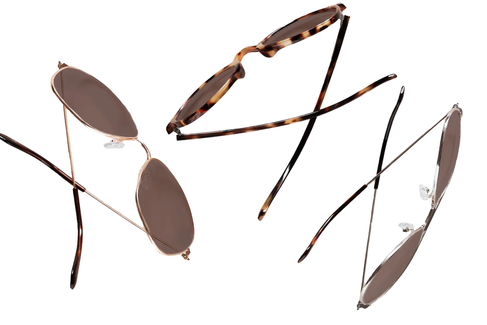 Custom Sunglasses Readers (Brown), 3 different frames