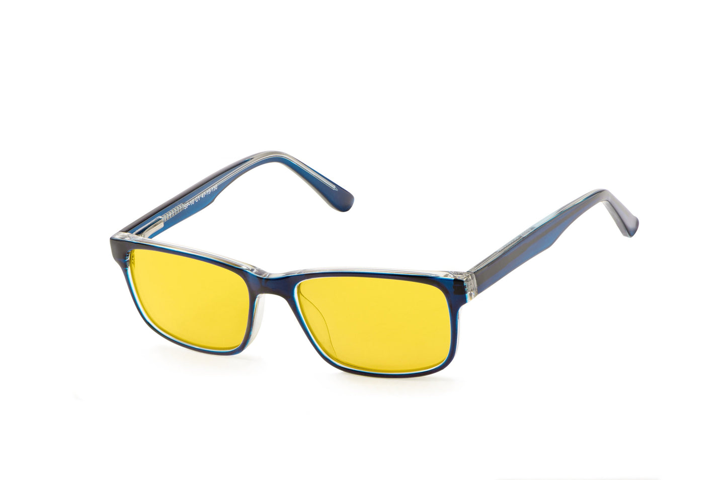Theo Light Sensitivity Glasses Readers Angled View